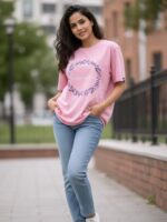 WOMENS CREW NECK T SHIRT ( PINK ) – SB ESTIVAL CN