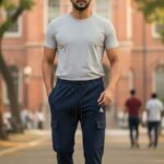 MENS CARGO JOGGERS ( 4 WAY LYCRA - DARK GREY) – SB MIGRANT