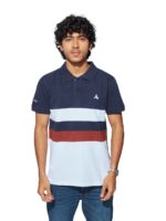 MENS CUT & SEW POLO T-SHIRT – SB PIQUE CN – NAVY/WHITW/MAROON
